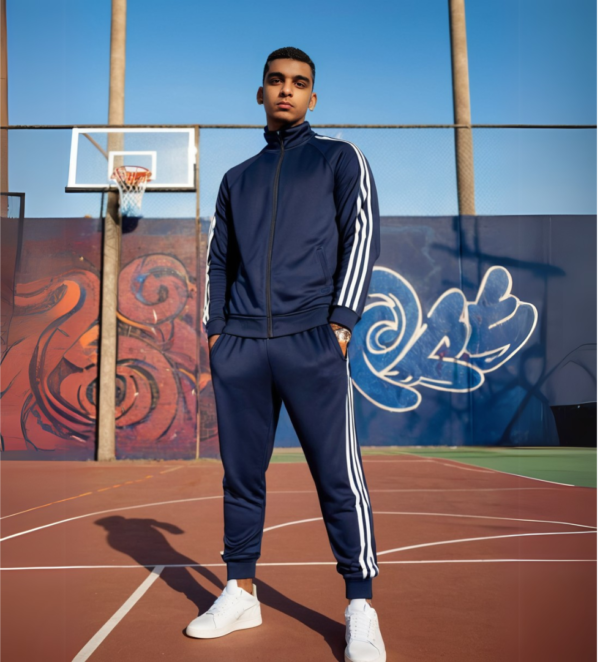 Adidas Classic 3 Stripe Tracksuit - Blue